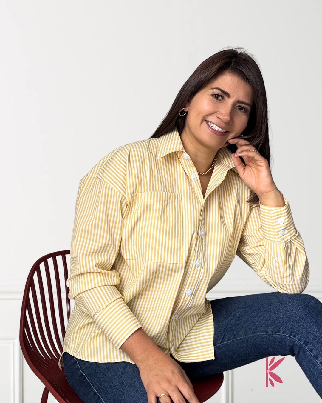 Blusón Camisero Manga Larga Simona
