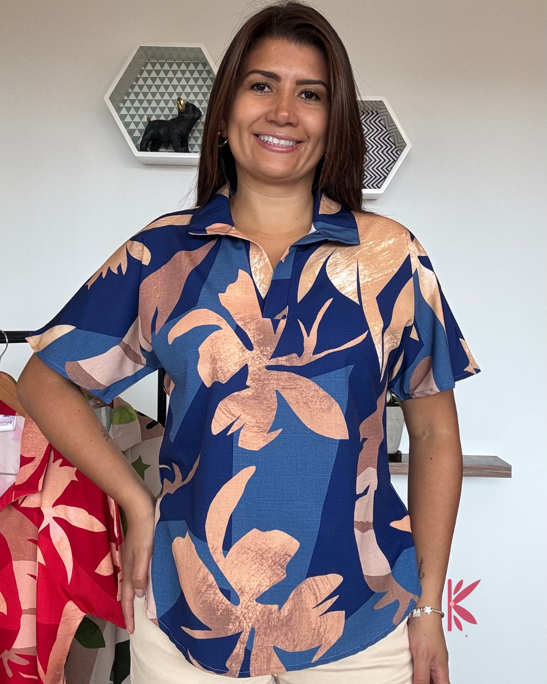 Blusa Manga Corta Mía