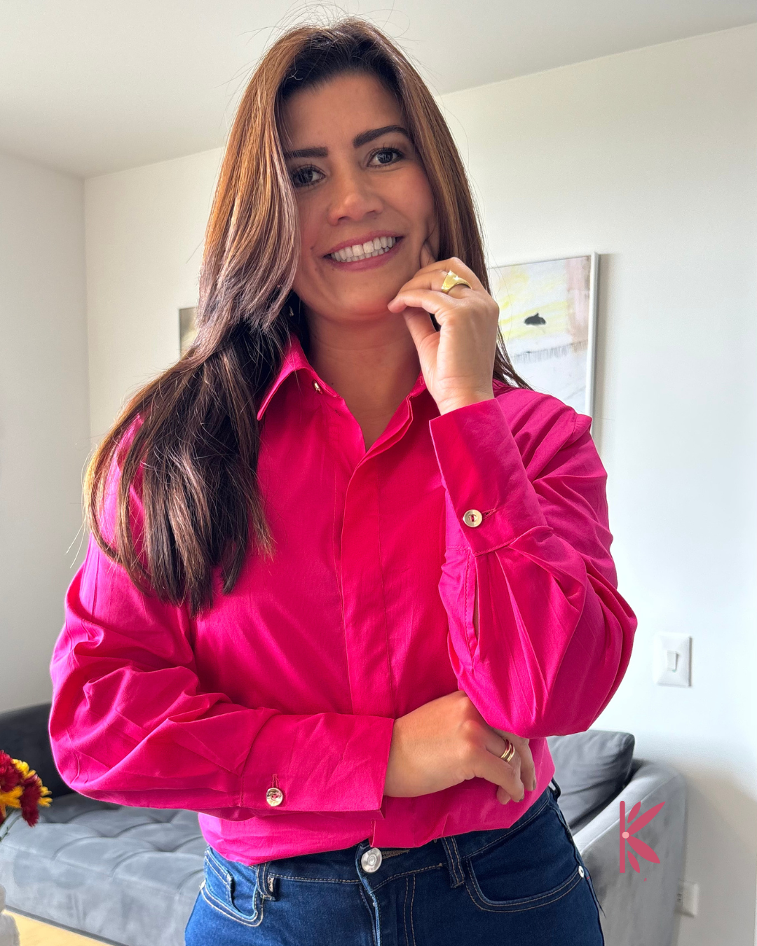 Blusa Manga Larga Olivia