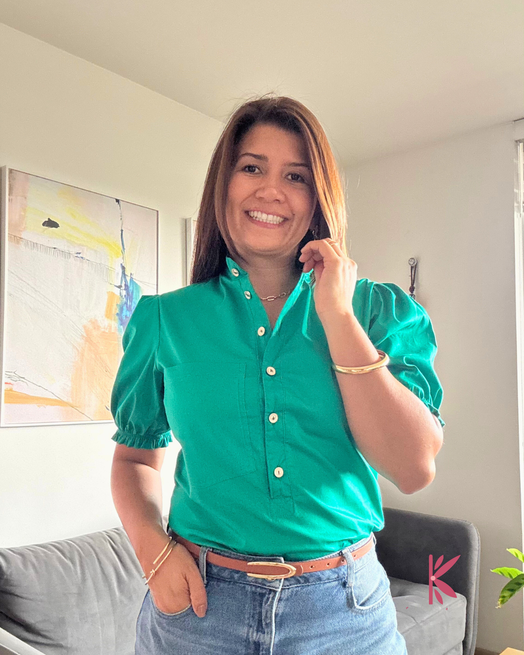 Blusa Manga Corta Lola