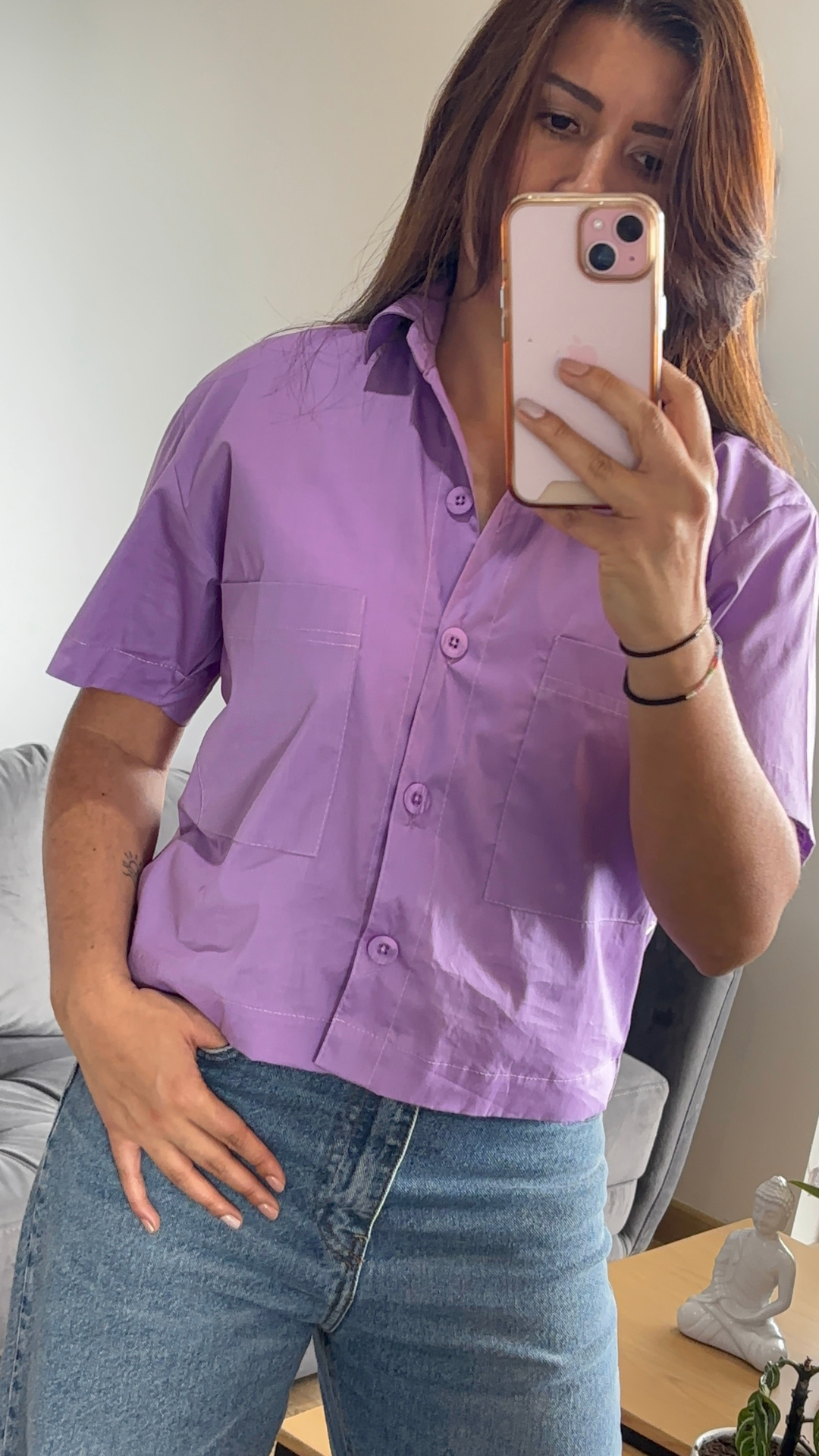 Blusa Manga Corta Popelina EVA