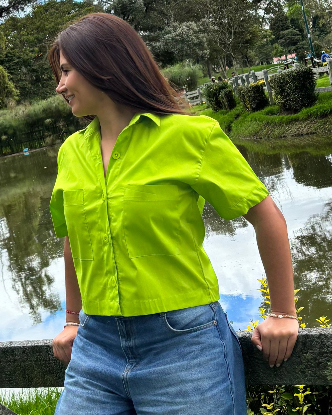 Blusa Manga Corta Popelina EVA